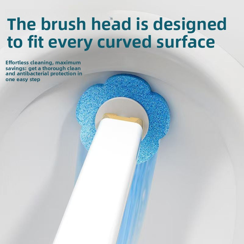 Disposable Toilet Brush Set with Wall Mount Holder