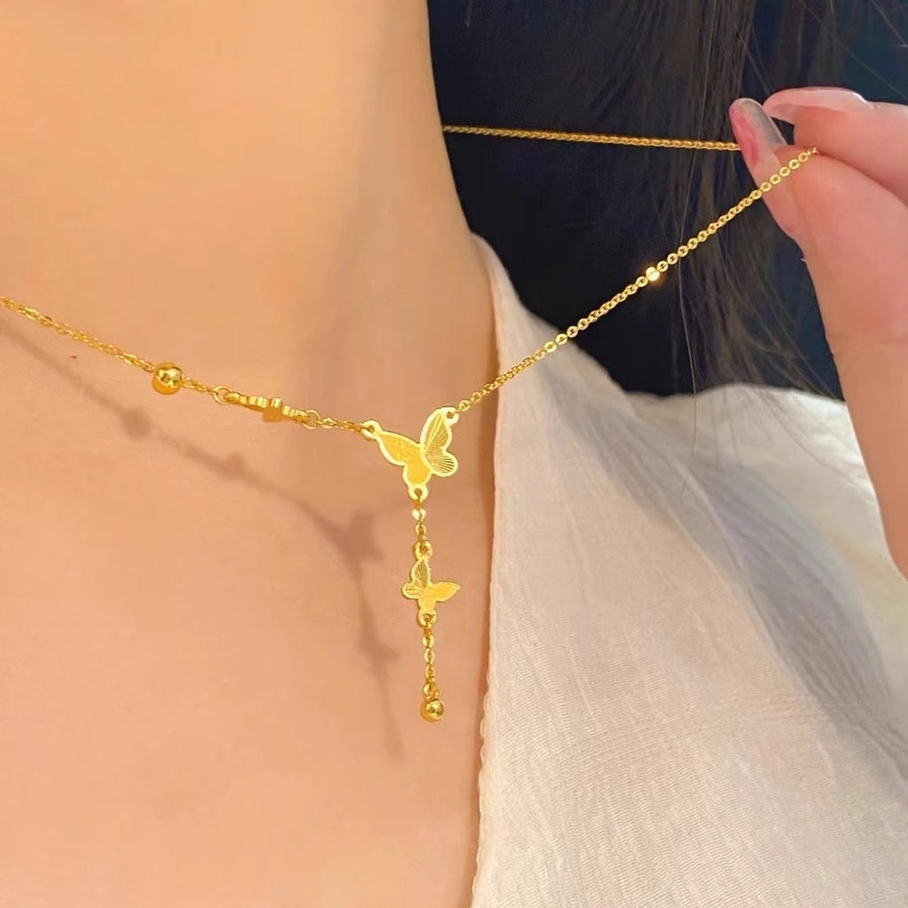 Minimalist Titanium Steel Clavicle Necklace
