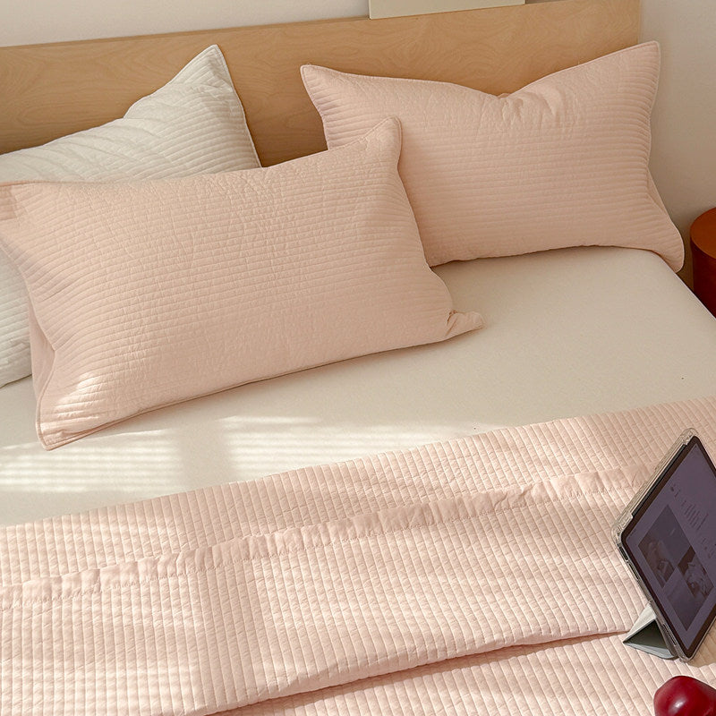 Reversible Quilted Cotton Bed Cover