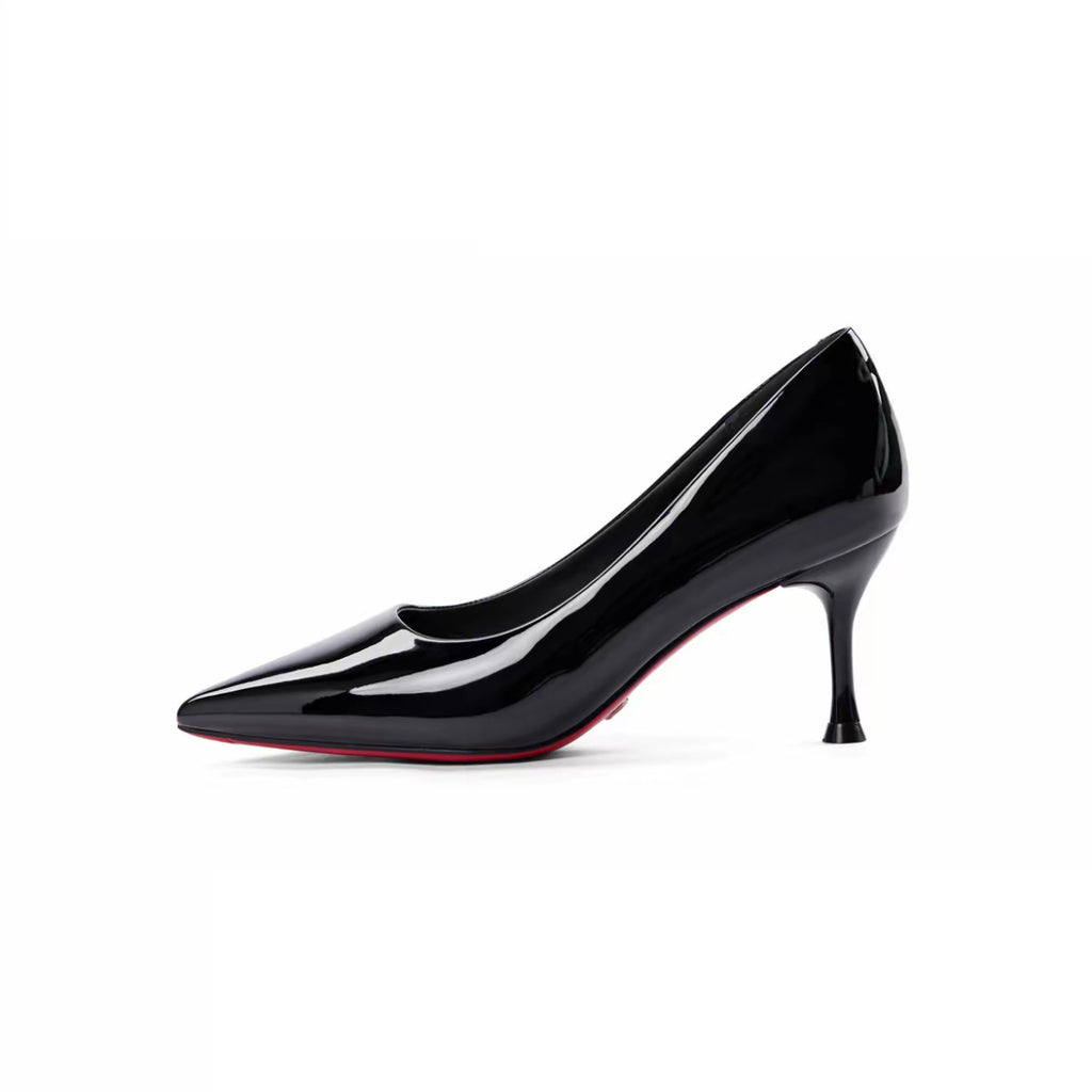 Womens Patent Leather Pointed Toe High Heels