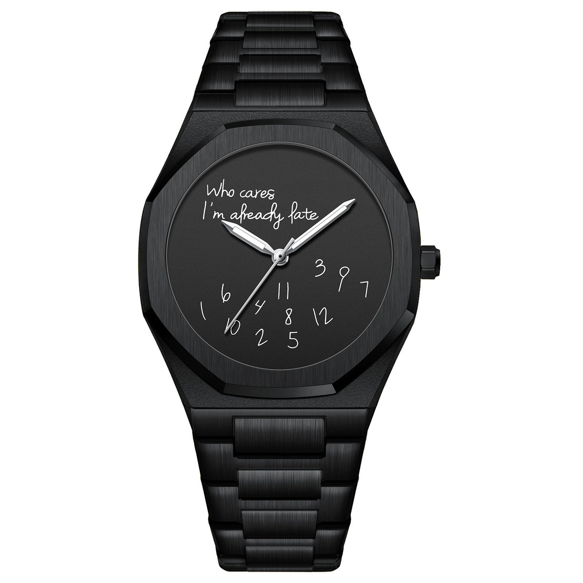 Fashion Digital Luminous Men Watch Octagonal Steel Band