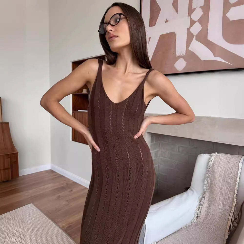 Womens Sleeveless Knit Dress