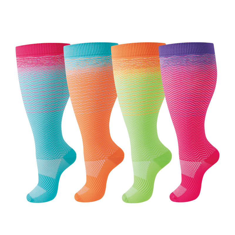 Thickened and oversized compression stockings
