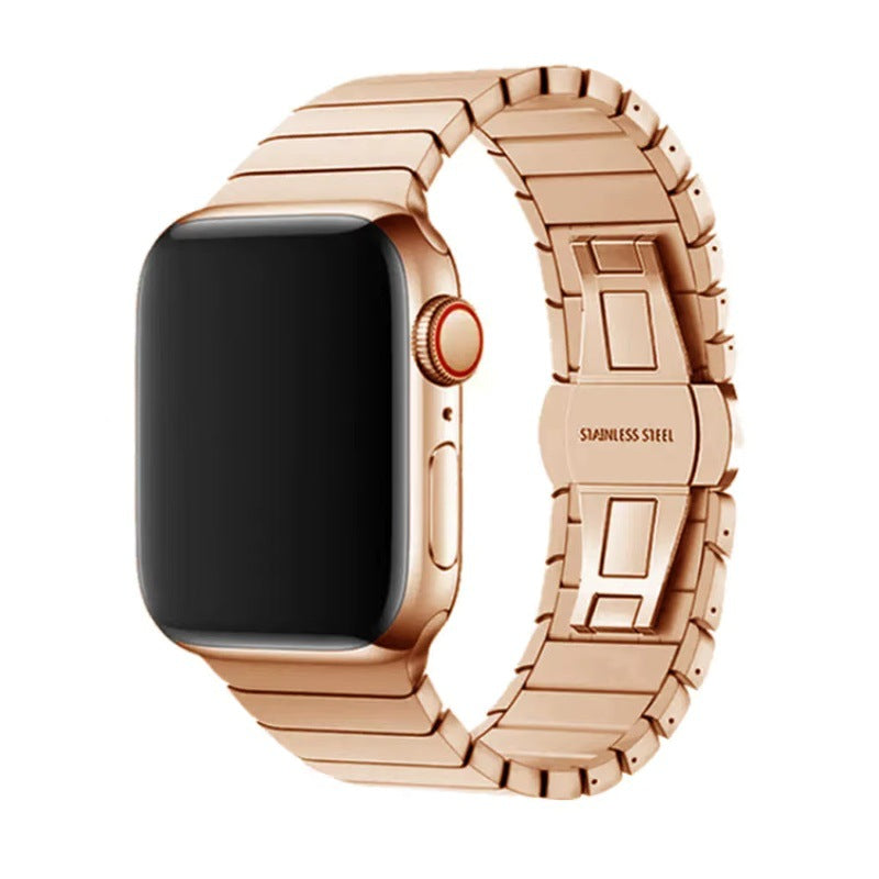 Metal Butterfly Buckle Watch Strap