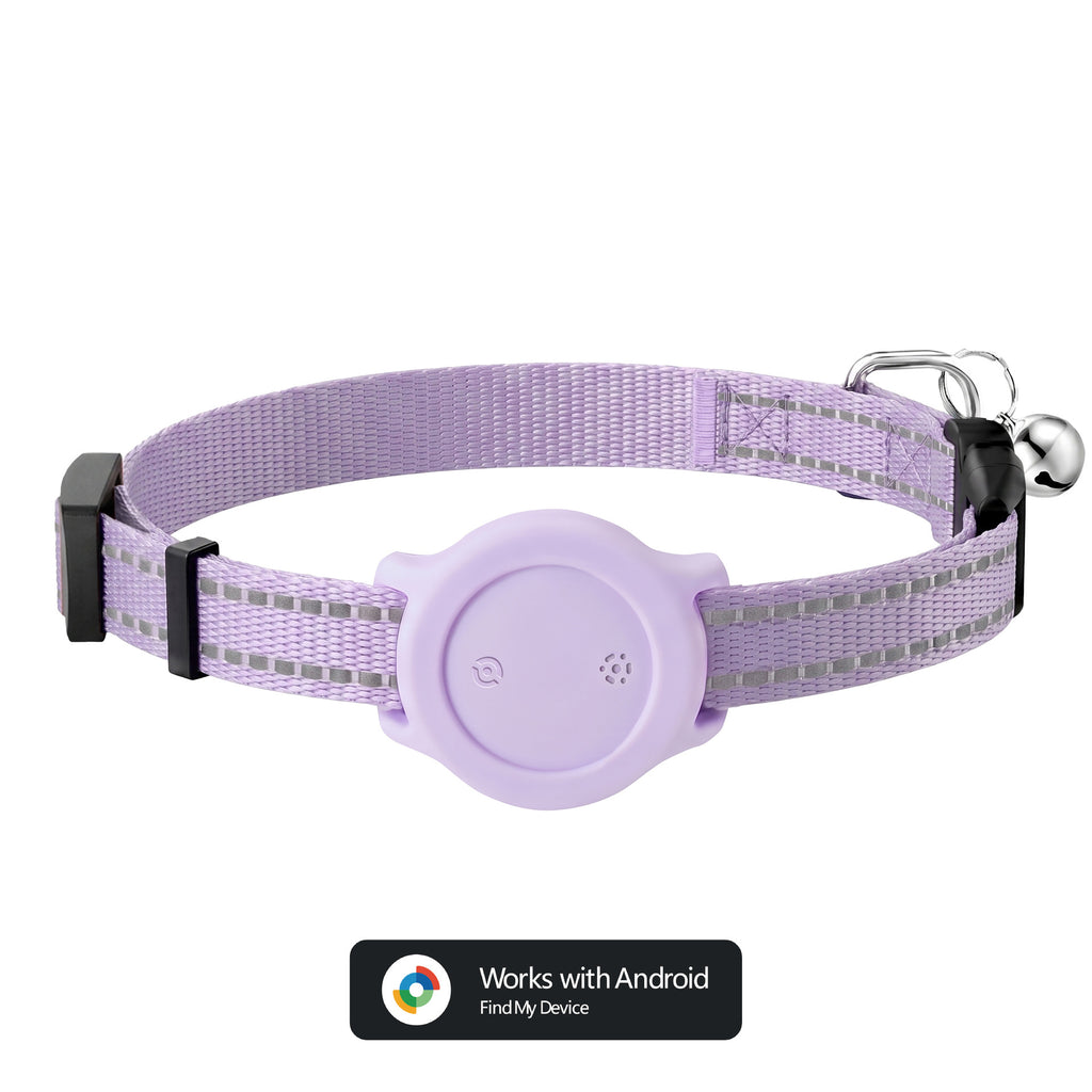 Reflective collar for pet tracking and positioning