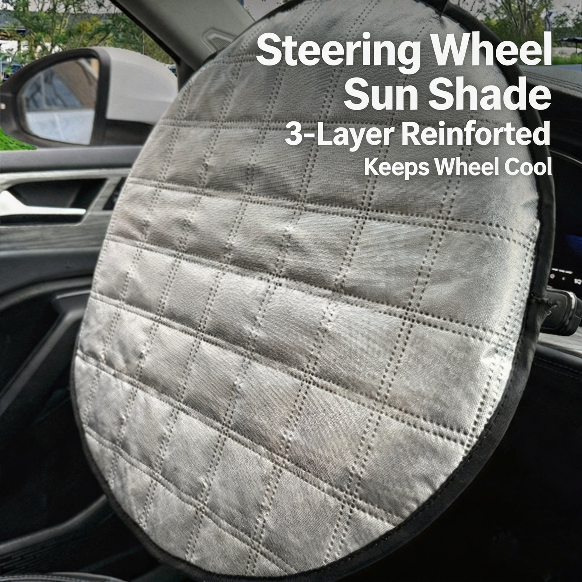 Car Steering Wheel Cover Sun Shade Heat Insulation Protector