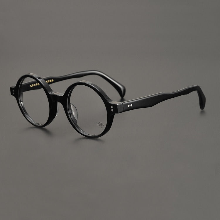 Transparent Round Resin Glasses Frame Anti Blue Light Retro Style