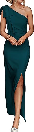 One Shoulder Evening Banquet Dress