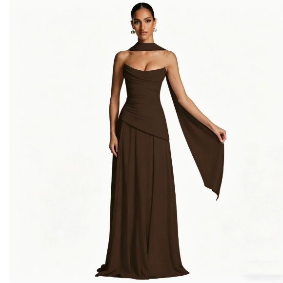 Womens Strappy Slim Fit Evening Dress