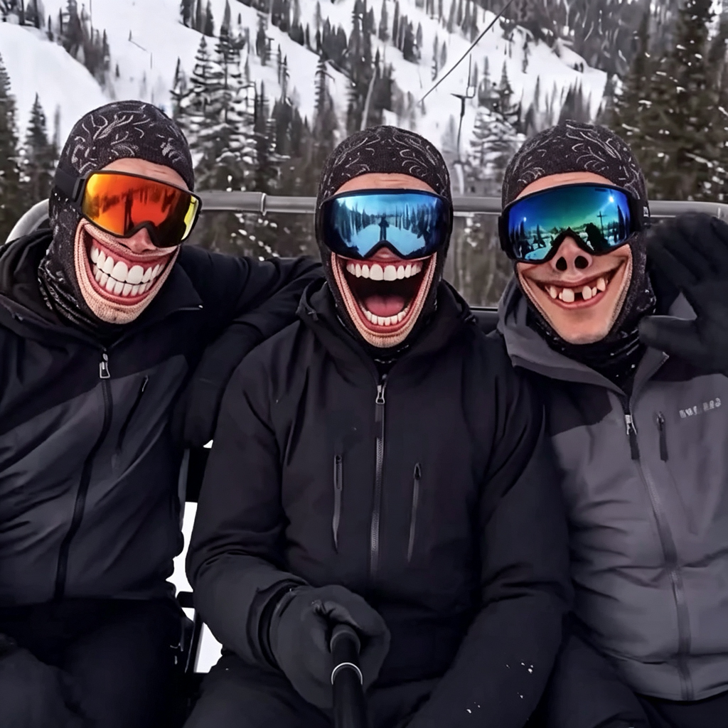 Outdoor cycling face protection and windproof headgear