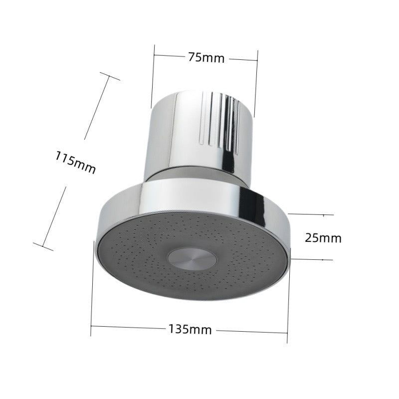 Filter shower top nozzle