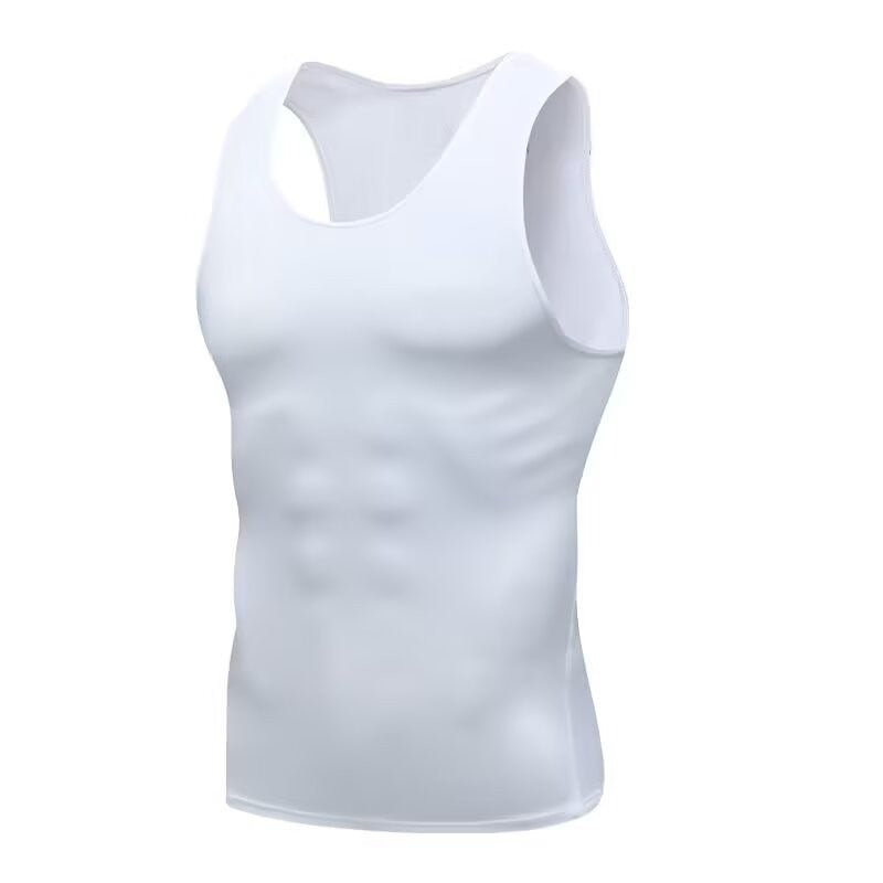 Men Quick Dry Elastic Breathable Sports Sleeveless Fitness Vest