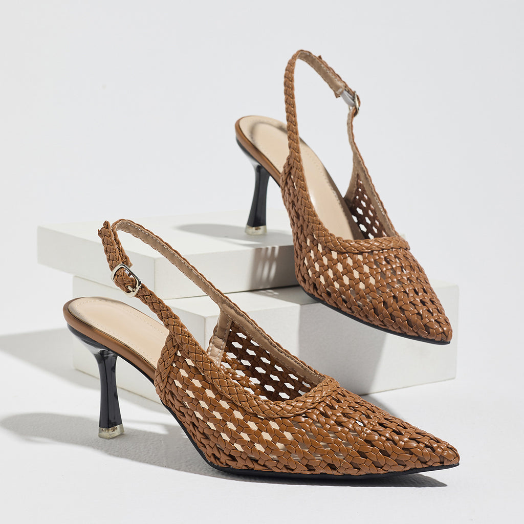 Women's Woven High Heel Sandals