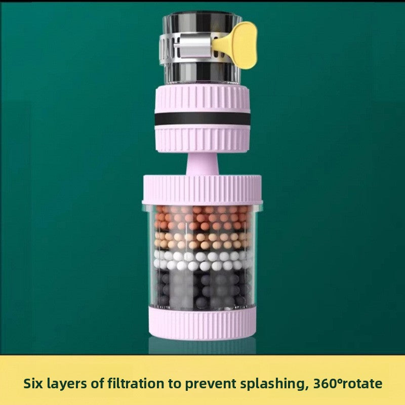 Faucet Filter Nozzle Splash-Proof Kitchen Tap Water Purifier