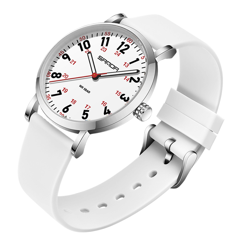 Fashion Quartz Watch with Luminous Dial and Waterproof Design