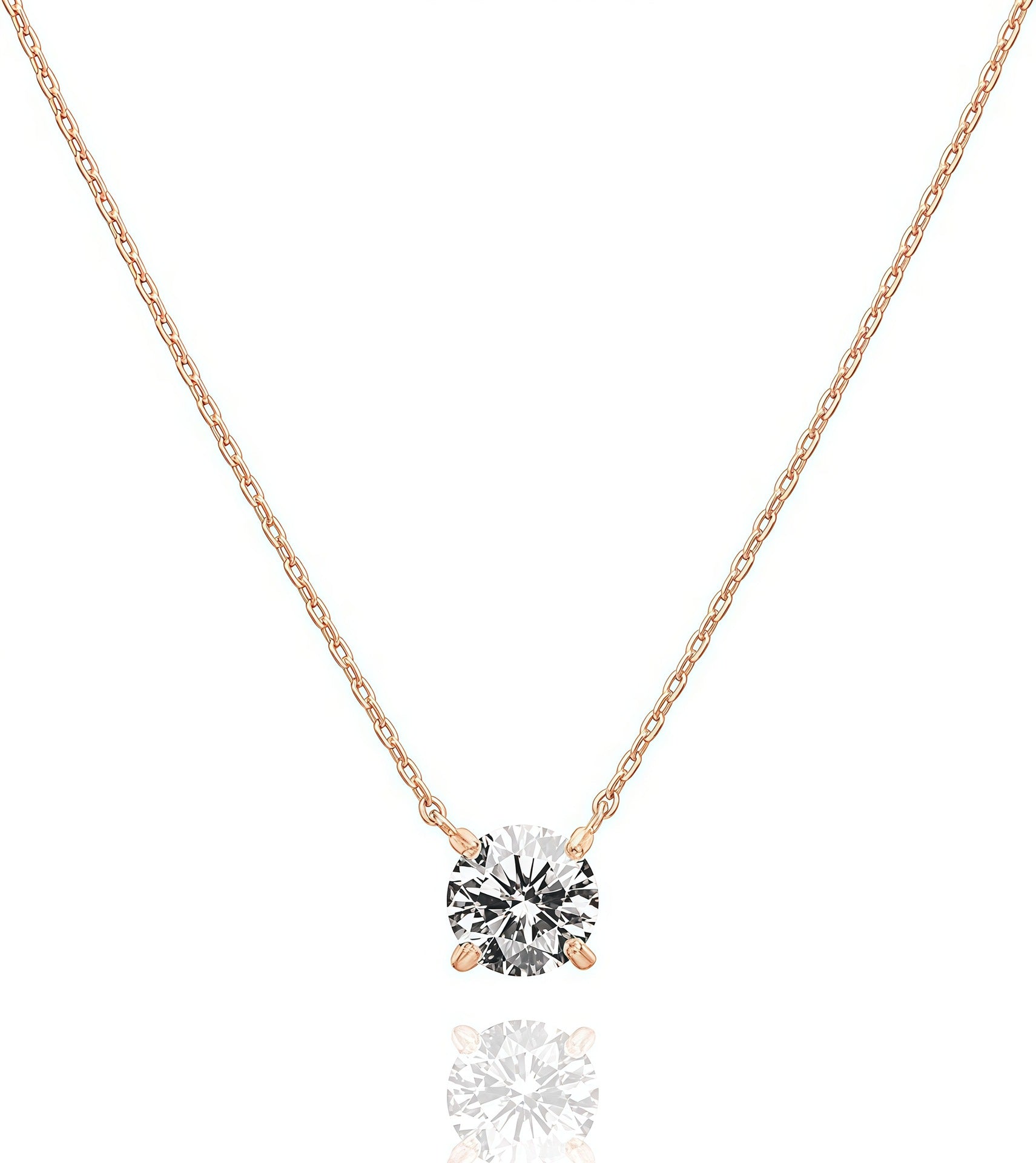 Fresh and simple collar chain pendant necklace
