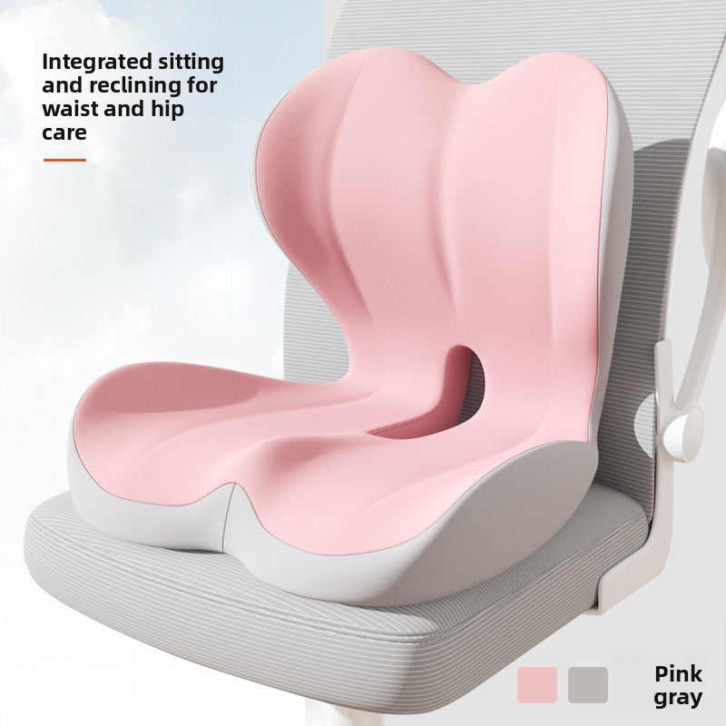Memory Foam Posture Correction Seat Cushion with Lumbar Support