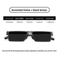 Nordic Flat Frame Anti Blue Light Sunglasses