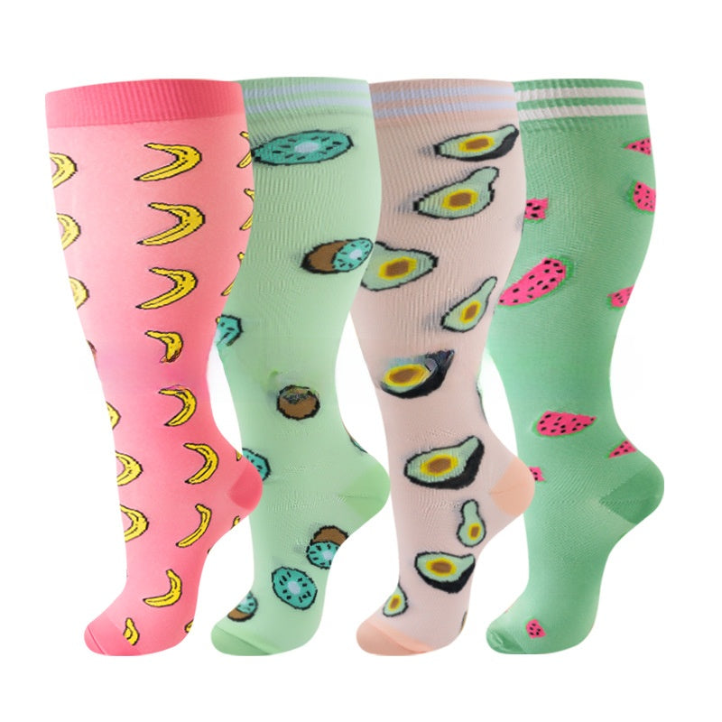 Thickened and oversized compression stockings