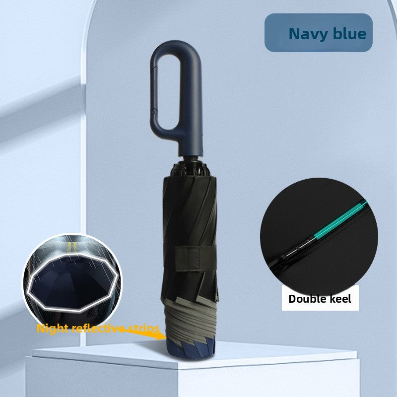 Fully Automatic Umbrella with Ring Handle