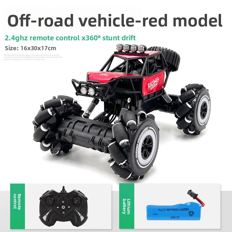 Alloy Four-Wheel Drive Remote Control Stunt Car