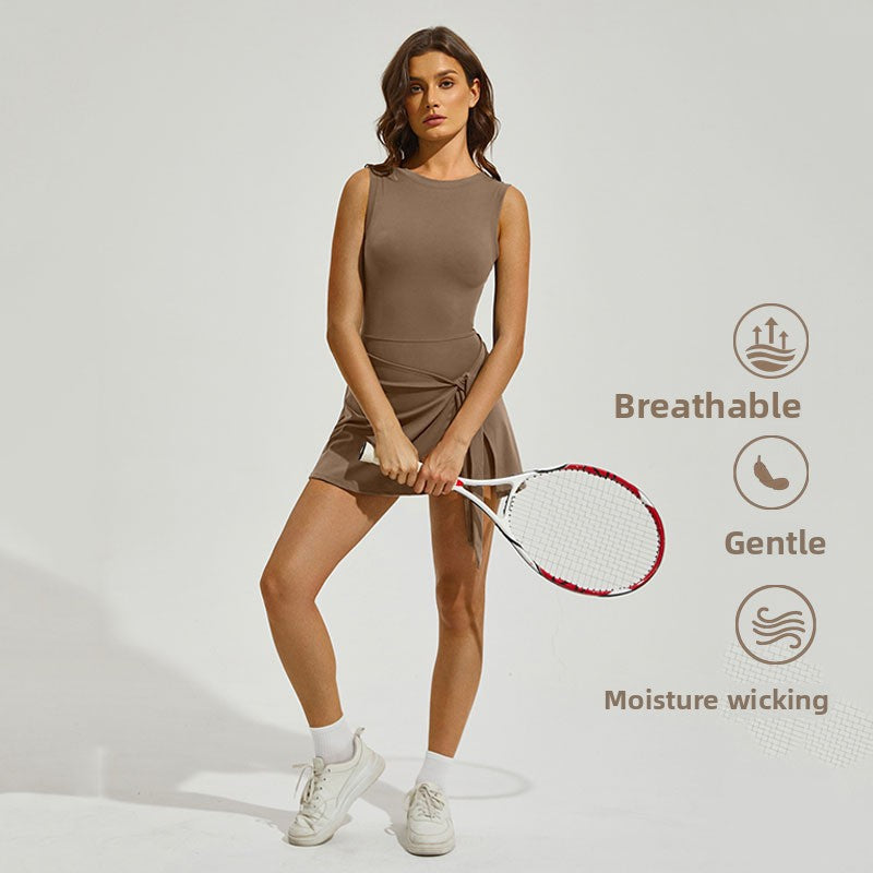 Slimming Backless Sports Dress
