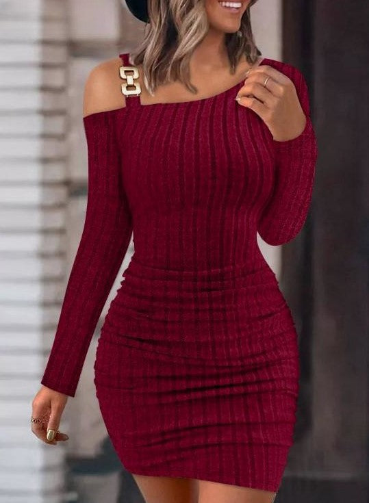 Womens OffShoulder Bodycon Dress