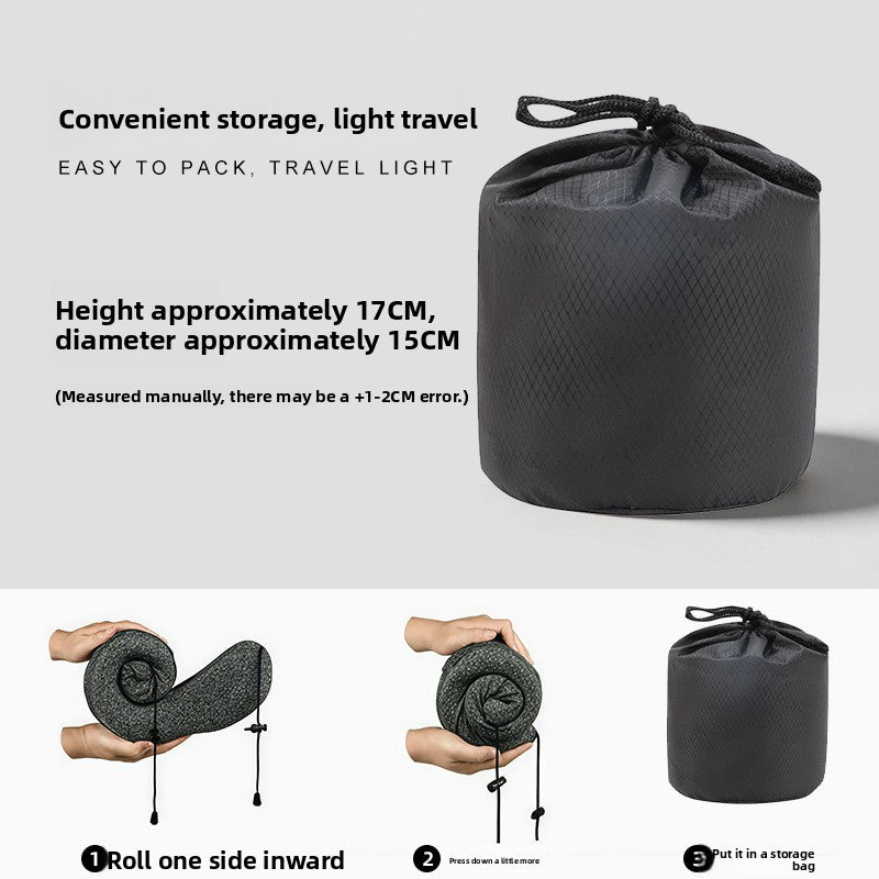 U-Shaped Hooded Travel Pillow with Memory Foam