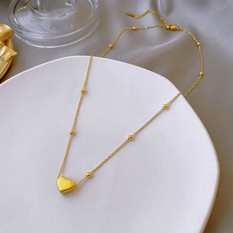 Love-themed titanium steel necklace