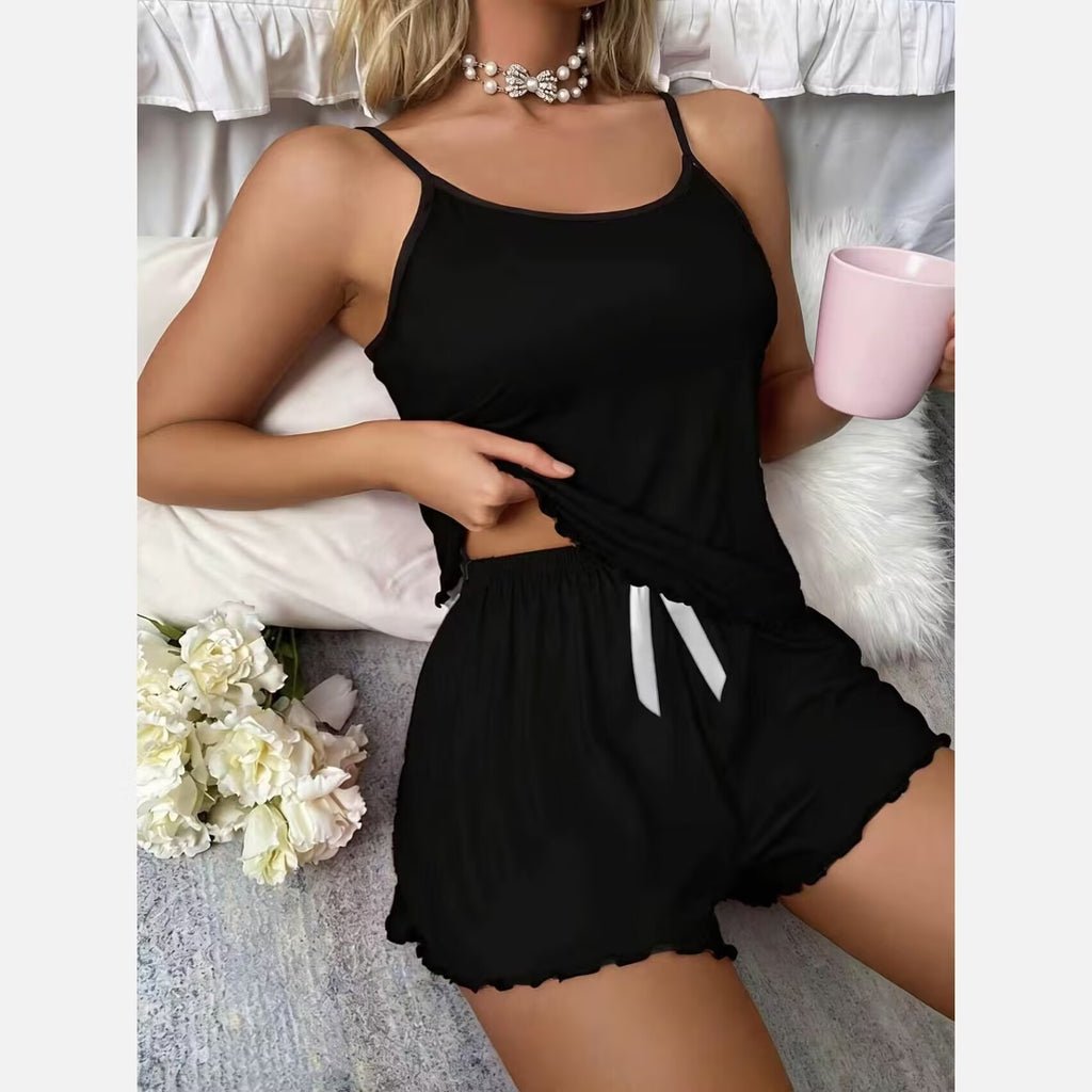 Women's Summer Camisole Pajama Set Cloud Cotton Breathable