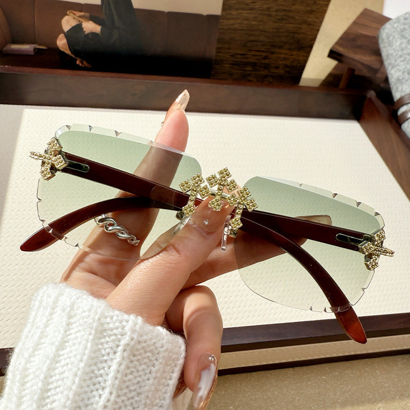 Large Square Frame Sunglasses