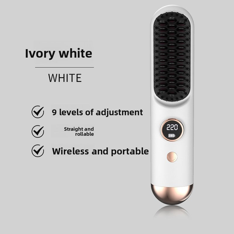 LCD Wireless Hair Straightening Comb