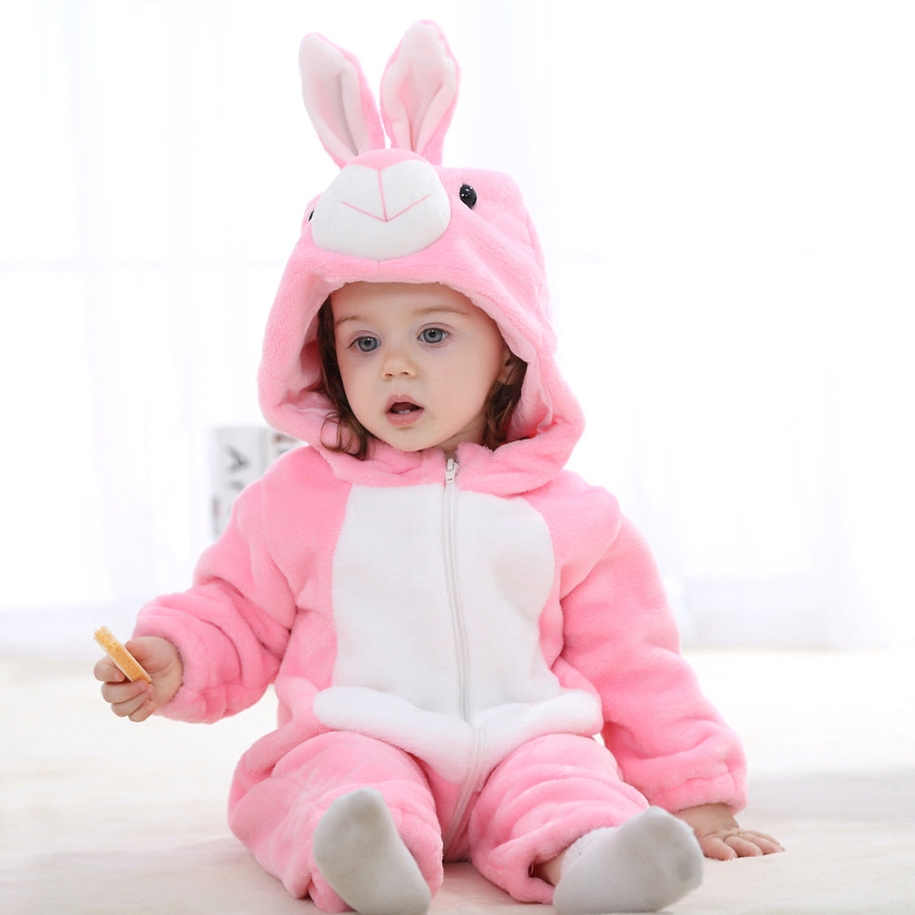 Animal Print Baby Romper Jumpsuit