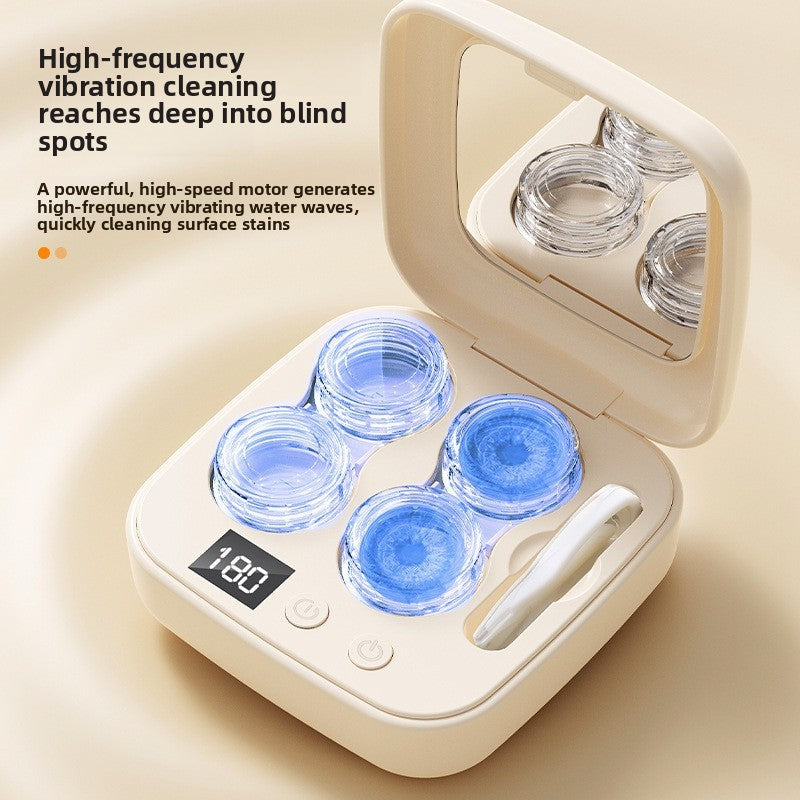 Portable Ultrasonic Contact Lens Cleaner USB Rechargeable Mini Cleaning Machine