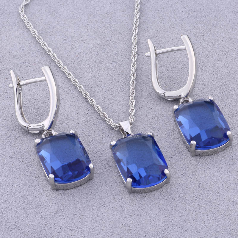 Minimalist Geometric Earrings and Necklace Set