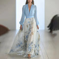 Junctioned long dress