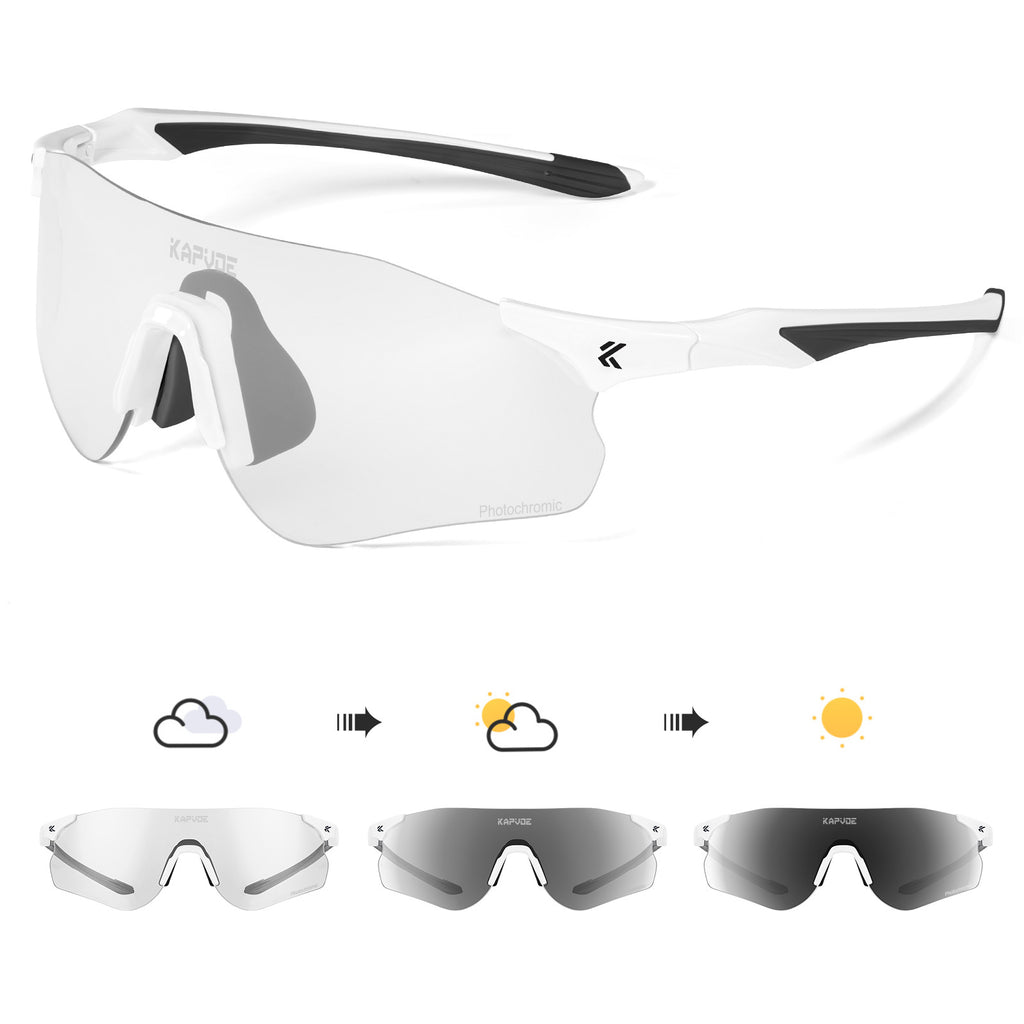 Photochromic Sports Sunglasses Windproof Cycling Glasses