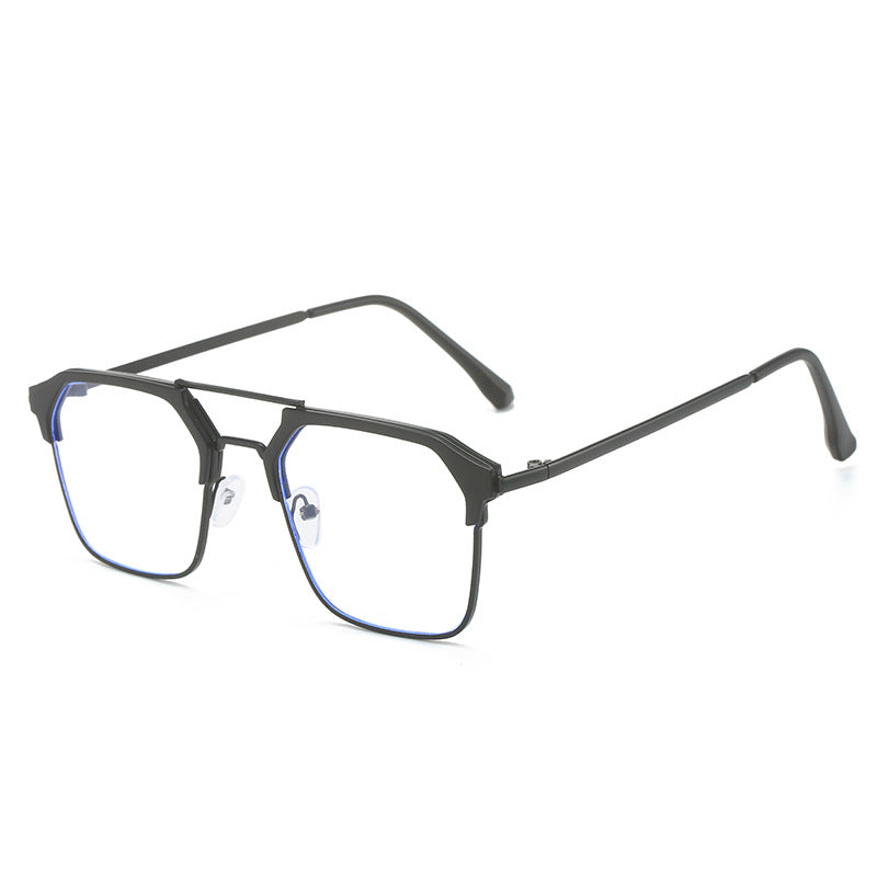 Metal Double Bridge Blue Light Protection Sunglasses