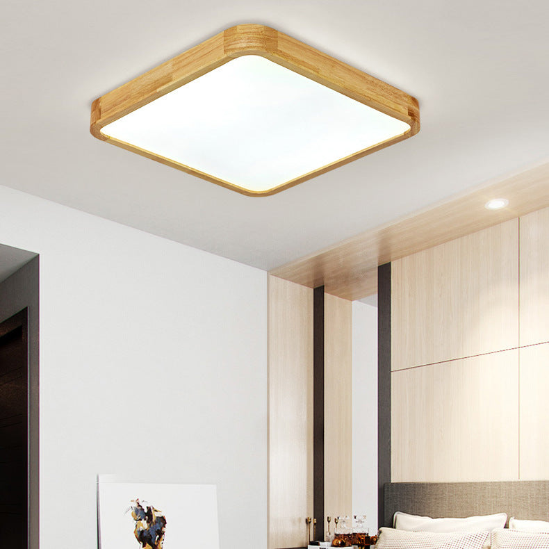 Modern Log Style LED Ceiling Lamp with Dimmable Lighting for Living Room and Bedroom