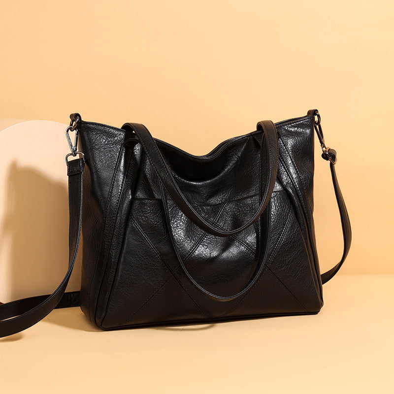 Handheld single-shoulder tote bag