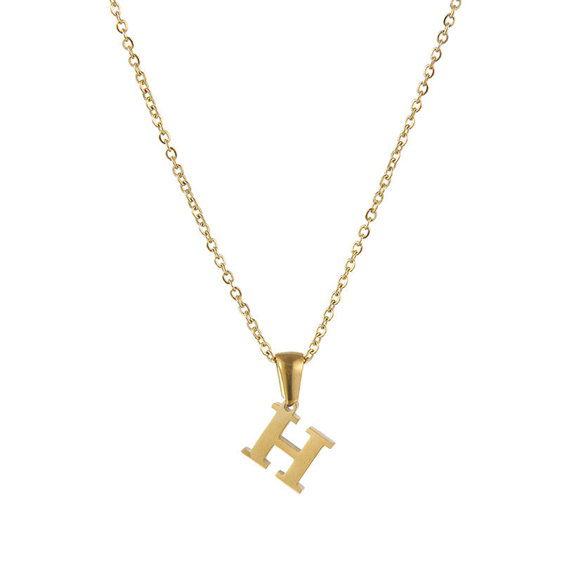 Alphabet Pendant Necklace
