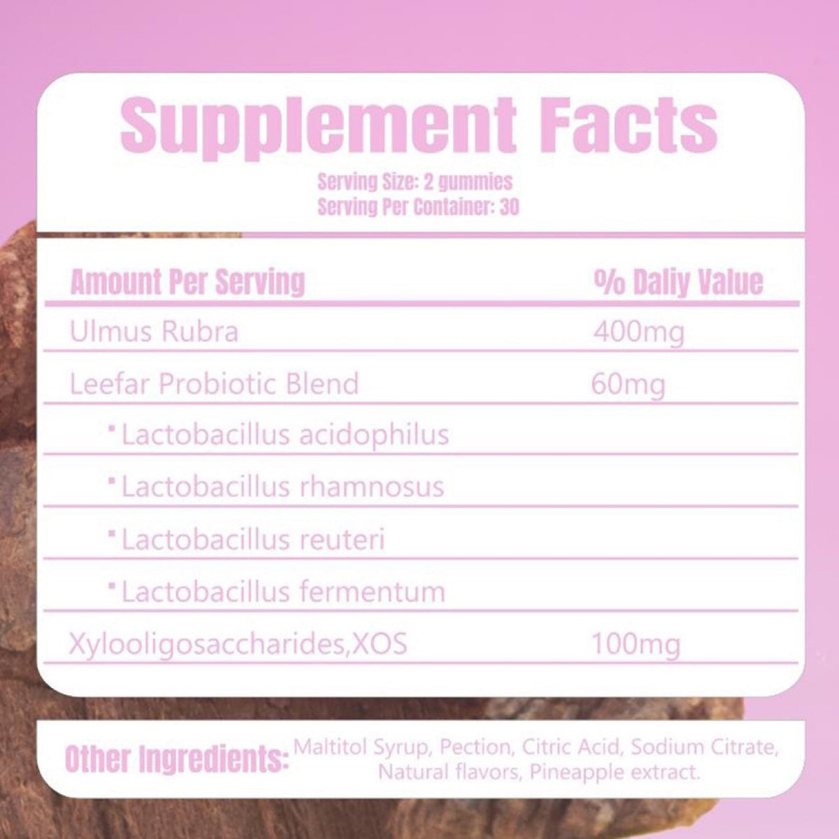 Womens Probiotic Gummies 60 Capsules