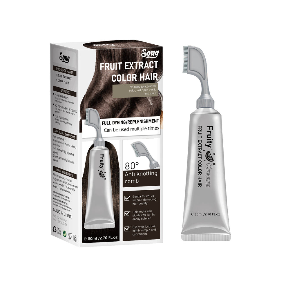 Fruit and vegetable hair dye cream