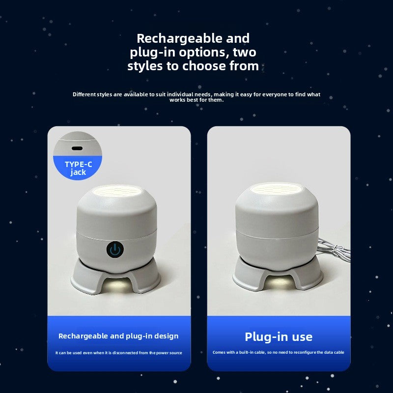 Rotating LED Projection Night Light