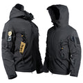 Mens Windproof Waterproof Fleece Lined Hooded Jacket