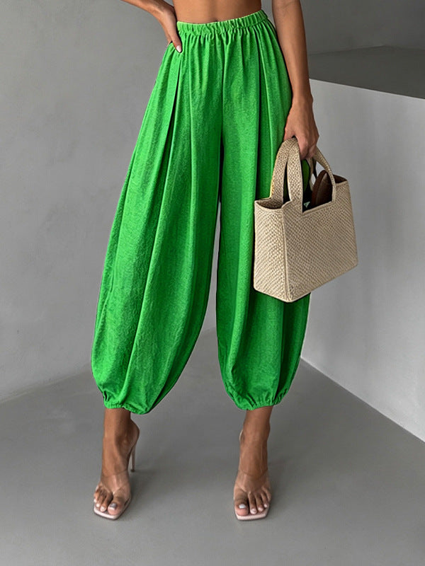 Loose-Fitting Harem-Style Air Pants