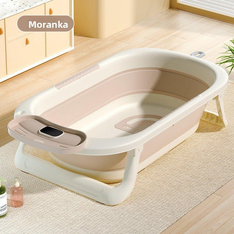 Temperature Sensing Baby Bathtub with Foldable Design