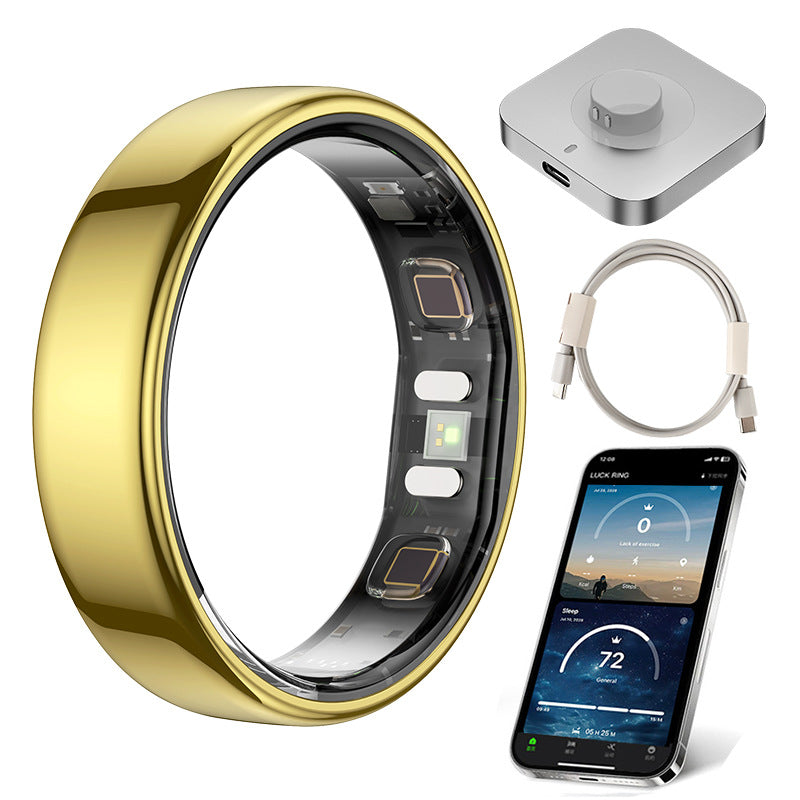 R21 Smart Ring with Heart Rate Blood Oxygen Sleep Tracking AI Health Monitor Waterproof Fitness Tracker