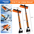 3-in-1 detachable car snow shovel
