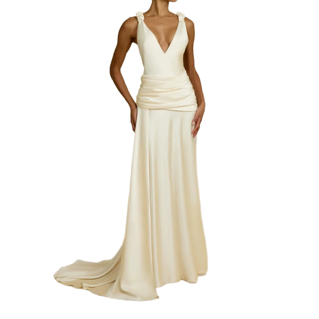 Satin Mermaid Evening Dress
